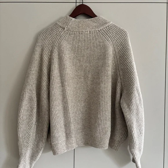 H&M Light Gray Turtleneck Sweater - L - Picture 2 of 4